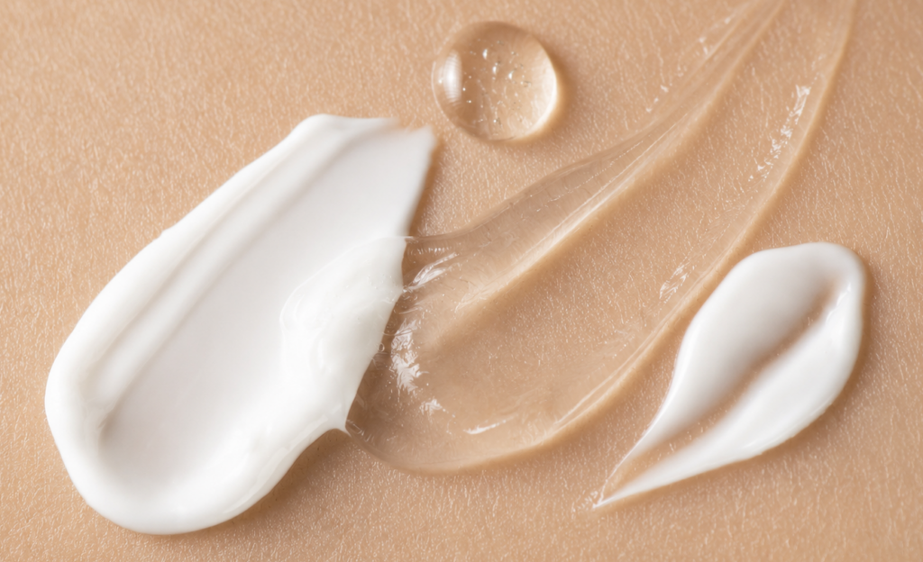 Personal care cream and gel textures illustrating applications of Lanolin Ethoxylated.